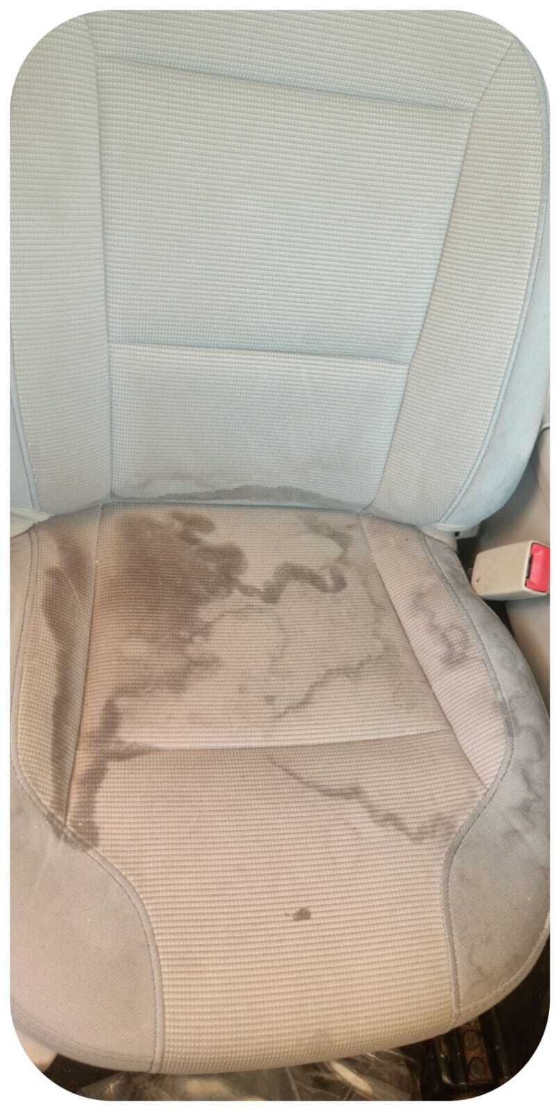 Before car seat cleaning